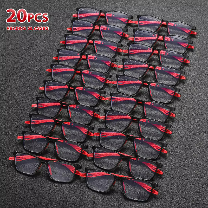 DIXSG Lesebrille, Vollrand, rectangular, TR90, Unisex, black - Bild 1