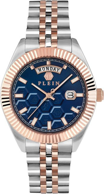 Philipp Plein Herrenuhr, Quarz, Edelstahl, Blau, 42 mm, 5 ATM - Bild 1