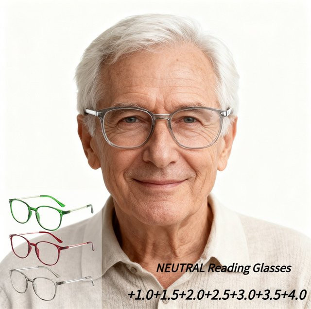 MDOD Lesebrille, Vollrand, Kunststoff, +1,0 bis +4,0 - Bild 1