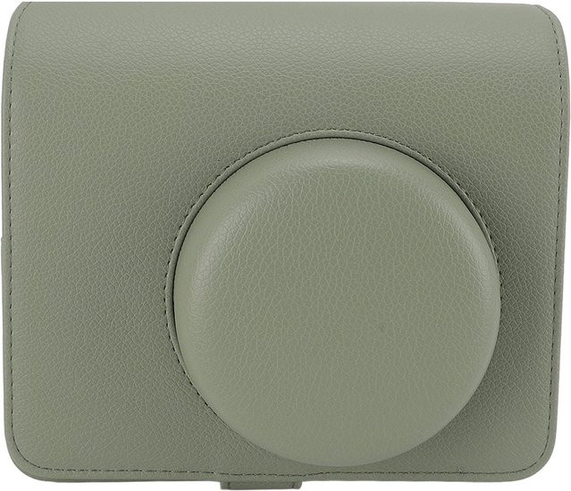 Koogeelife Kamera-Schutzhülle für Wide 400 aus PU-Leder im Vintage-Design mit Schultergurt, Grau - Bild 1