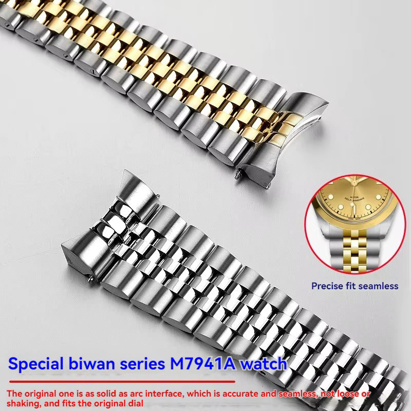 Uhrenarmband Edelstahl, Silber, Herren - Bild 5