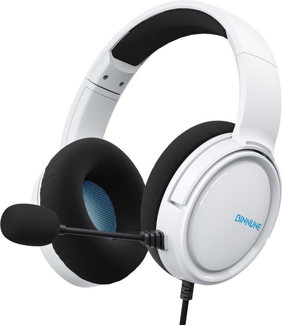 Honor Electronics BG02 Gaming-Headset mit Mikrofon, kabelfreie OverEar-Kopfhörer mit Surround-Sound und Geräuschunterdrückung, Weiß - Bild 1