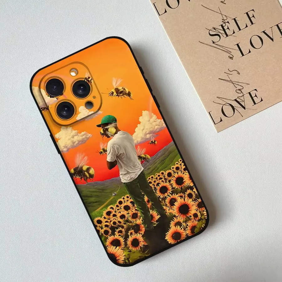 Lustige T-Tyler SThe-Creators Handyhülle aus schwarzem Silikon für Apple iPhone Modelle - Bild 3