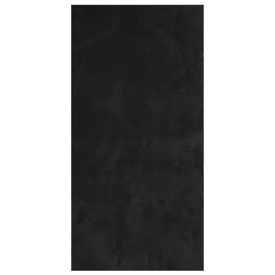 vidaXL Teppich Huarte Kurzflor in Schwarz, weich, waschbar und rutschfest, B: 100 cm, L: 200 cm - Bild 2