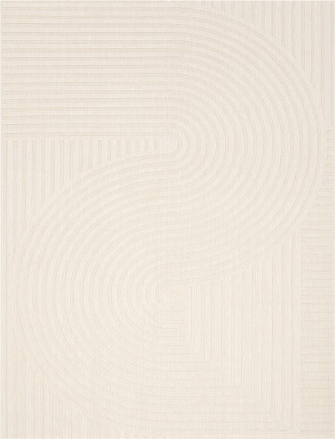 In- & Outdoor-Teppich Bruna in Creme mit geometrischem Boho-Muster, B/T: 80 x 150 cm - Bild 1