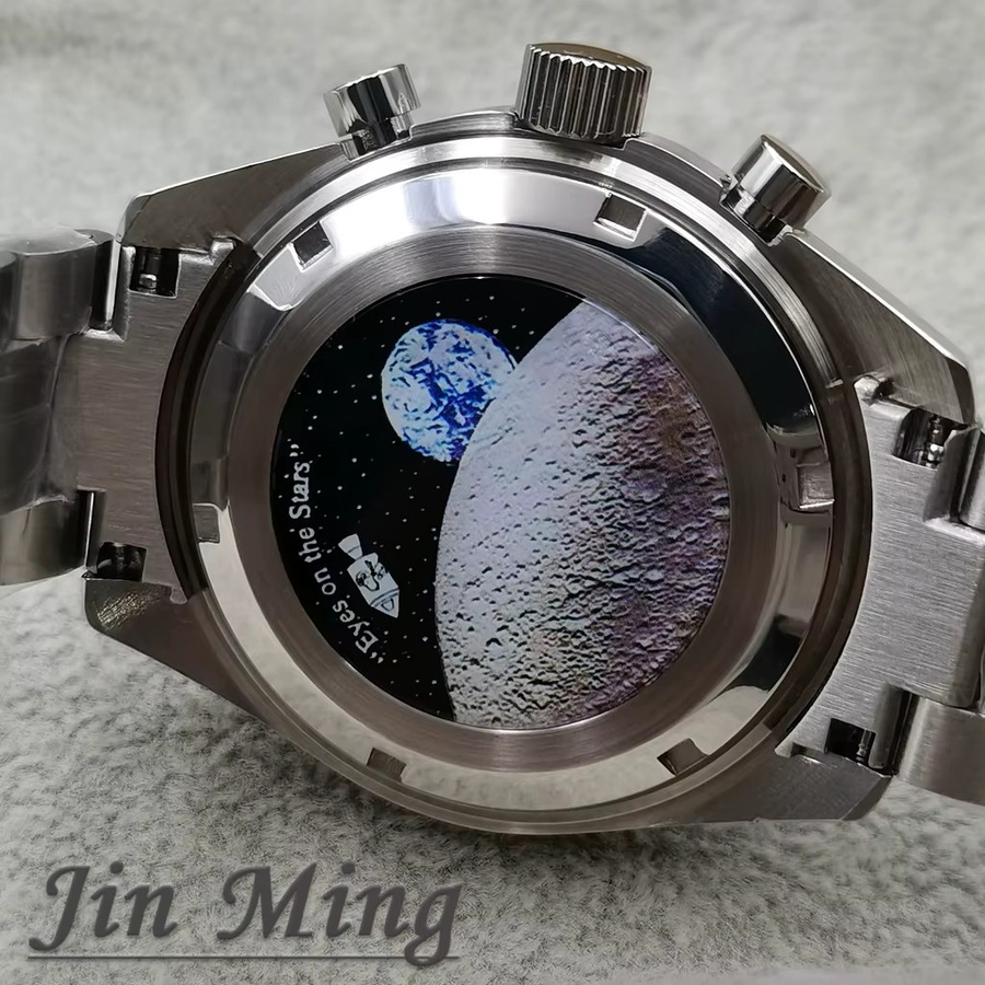 LUJIE Uhrenarmband Edelstahl, Silber, 39,7 mm - Bild 2