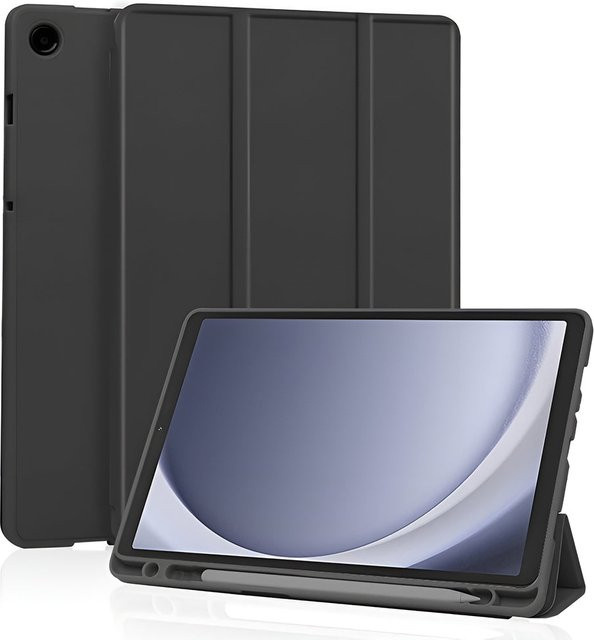 Techsuit Flex Trifold Schutzhülle für Samsung Galaxy Tab A11 und Tab A9 in Schwarz - Bild 1