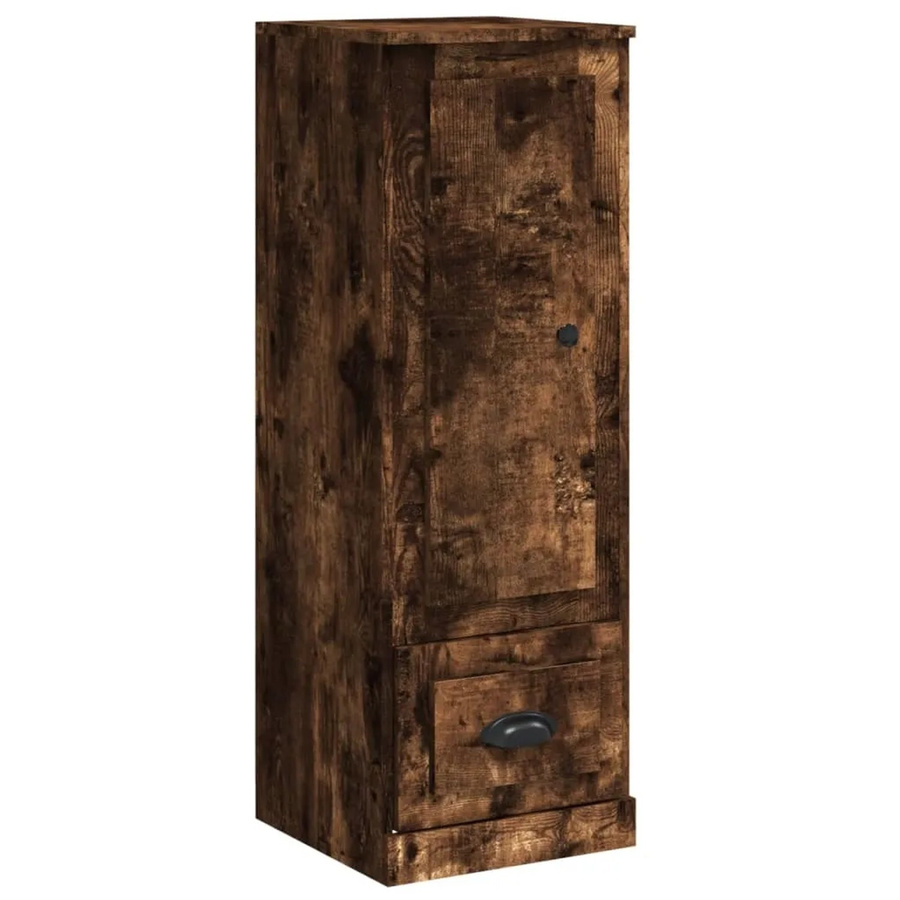 vidaXL Highboard Räuchereiche Braun aus Holzwerkstoff B/T/H: 36 x 35,5 x 103,5 cm - Bild 2
