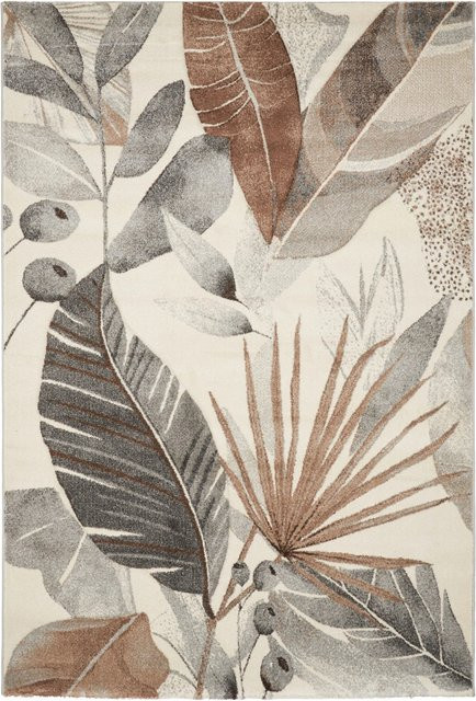 Mömax Webteppich Flora in Creme und Beige mit floralem Muster, B/T: 80 x 150 cm - Bild 1