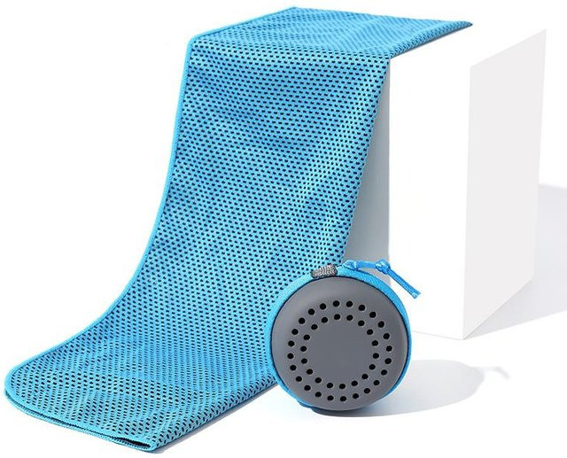 SZwatch Kühlhandtuch aus Mikrofaser für Sport und Fitness, Blau, schnelltrocknend - Bild 1