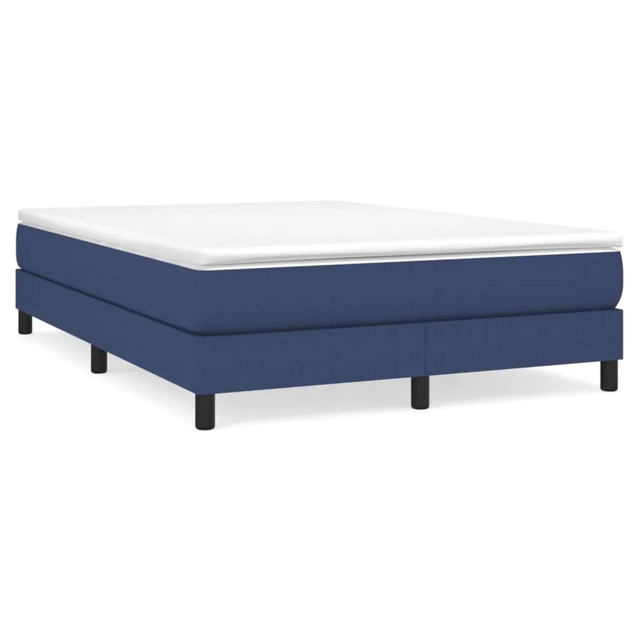 vidaXL Boxspringbett Blau mit Stoffbezug B/T/H: 140 x 200 x 203 cm - Bild 2