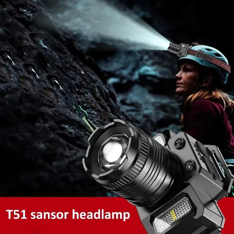 Heinast LED-Stirnlampe mit Bewegungsmelder und COB-Kopf, wiederaufladbar, Schwarz - Bild 6