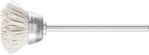 PFERD Miniatur-Topfbürste TBU mit Aluminium-Oxid-Filament, Korn 600, Durchmesser 18 mm, Schaft-Durchmesser 2,34 mm, Weiß - Bild 1