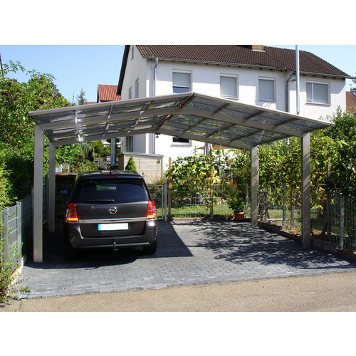 Ximax Doppelcarport Linea Typ 80 in Edelstahl-Look, B/T: 545,6 x 495,4 cm, silberfarben - Bild 3
