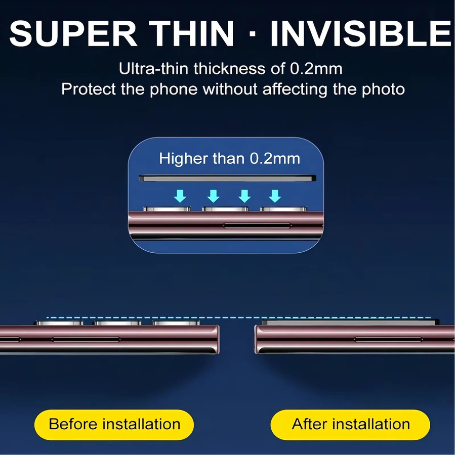 3-teiliger Kameraobjektivschutz aus gehärtetem Glas für Samsung Galaxy S25 S24 Ultra S23 S22 S21 Plus A35 A34 A53 A54 A55 5G in Transparent - Bild 3
