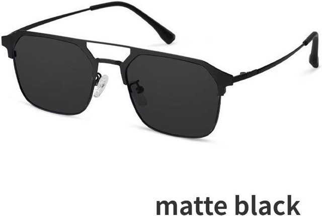 CICI Global Glasses Sonnenbrille, Unisex, square, Kunststoff, semi-rimless, black - Bild 1
