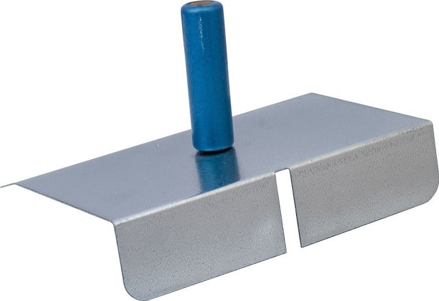 Jung Henkelmann Fugenblech aus verzinktem Stahl, Farbe Silber, B/H: 28,0 x 19,0 cm, Aufbug vorne 60 mm - Bild 1