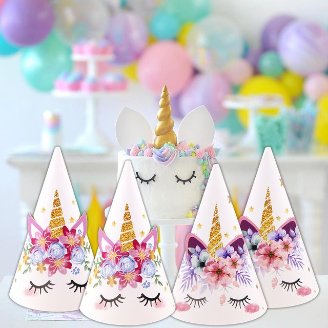 Tissy Einhorn Papier Hüte, 6-teiliges Set - Bild 1