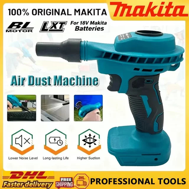 Makita 2-in-1 Kabelloser Luftstaubsauger und Aufpumpgerät in Blau für 18V-Akkus - Bild 1