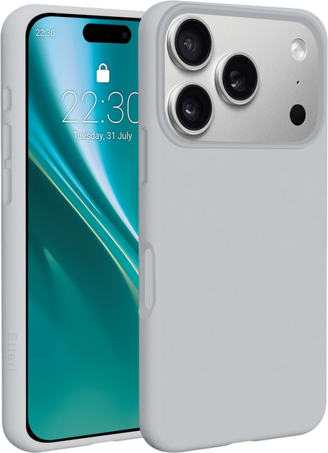 Etteri MagSafe Silikon Hülle für Apple iPhone 18 Pro Max und iPhone 17 Pro Max, Grau - Bild 1