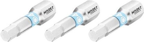 Hazet Sechskant-Bit Set in Silber, Antrieb 1/4 Zoll (6,3 mm), Abtrieb Sechskant 4 mm, 3er-Pack - Bild 1