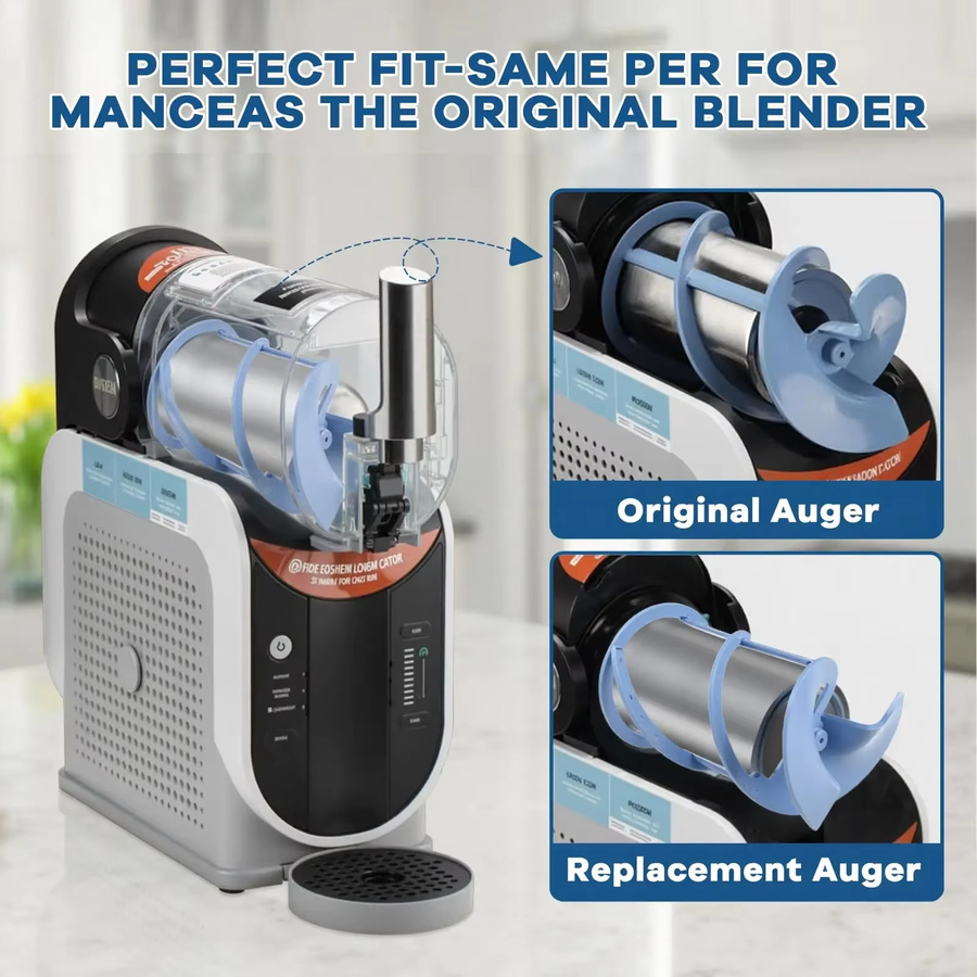 Ninja Ersatz-Schneckenmischer für Slushie FS301 FS300 in Blau mit BPA-freien Gussmischer-Klingen und Zubehörteilen - Bild 2