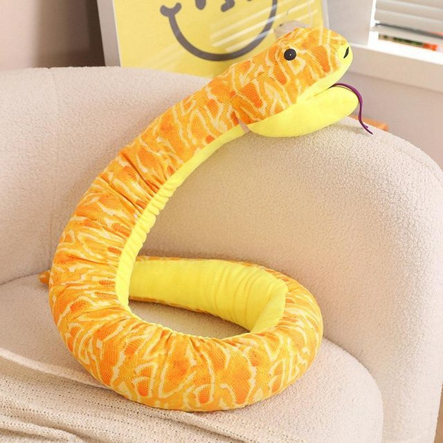 Python Plüsch Handpuppe Schlangenpuppe Stofftier 90cm - Bild 1