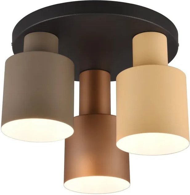 Trio Deckenleuchte Agudo 3-flammig Multicolor Schwarz B: 30 cm, T: 30 cm, H: 30 cm - Bild 1