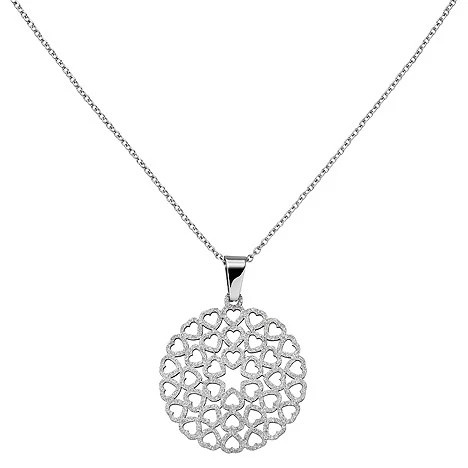 Colfem Collier Herzen Edelstahl mattiert, 50 cm, Unisex - Bild 1