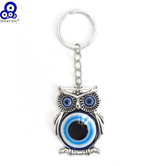 EVIL EYE Schlüsselanhänger Eule, Legierung, Unisex - Bild 1