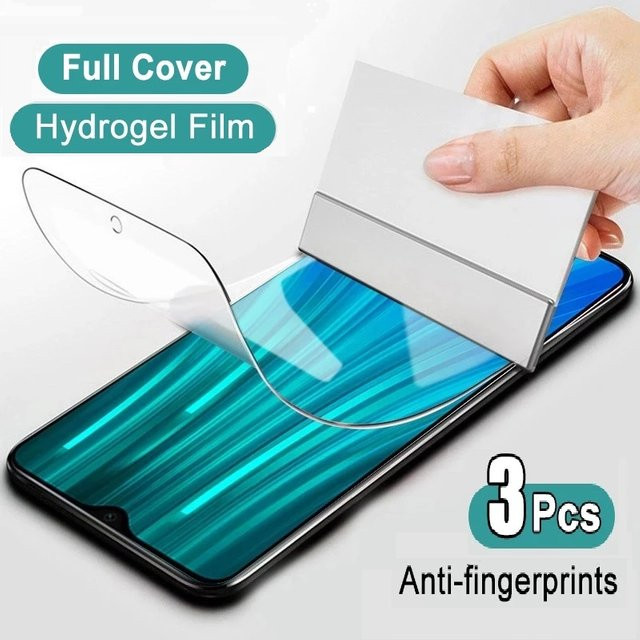 3er-Pack Hydrogel Display Schutzfolie für Xiaomi Poco X6 F5 Pro F4 GT F3 C65 X3 X4 X5 M4 M3 M6 Pro GT 5G M5S in Transparent - Bild 1
