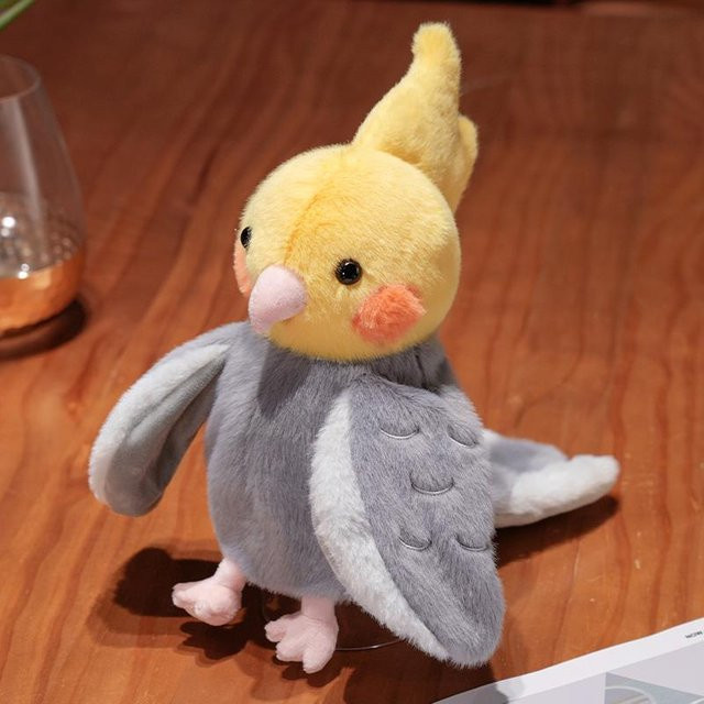 Kidsly Kawaii Vogel Plüschpuppe, Papagei Spatz, 20cm, Bunt / Mehrfarbig - Bild 1
