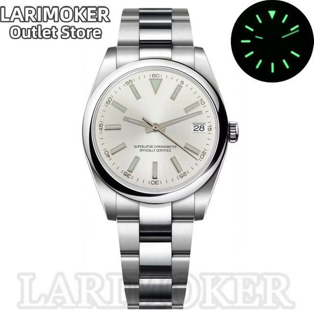 LARIMOKER Armbanduhr, Automatik, Edelstahl, Schwarz, 39 mm, Herren - Bild 1