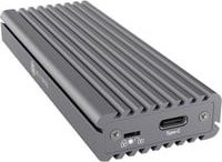 ICY BOX 60509 M.2 SSD-Gehäuse USB-C USB 3.2 Gen 2 10 GBit/s für M.2 PCIe NVMe 2230 2242 2260 2280 in Grau - Bild 1