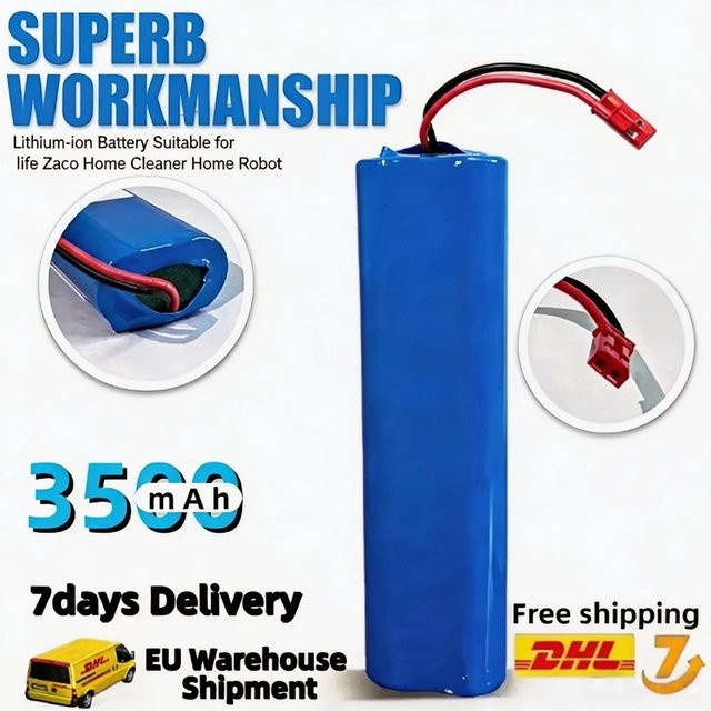 Aleaivy Lithium-Ionen-Akku PX-B010 in Blau, 14,4V 3500mAh, kompatibel mit ILIFE V3s Pro, V5s Pro, V8s, V8 Plus, V80 Max, V80 Pro und V3s Max Smart Saugrobotern - Bild 1