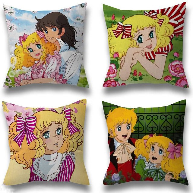 KAYOU Anime C-candy Kissenhülle im quadratischen Design, Mehrfarbig, B/T/H: 30 x 30 x 30 cm - Bild 1