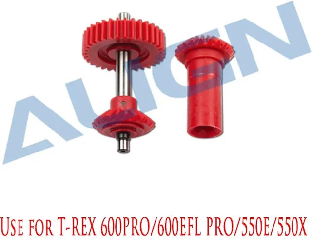 Align T-REX 600PRO/600EFL PRO/550E/550X M0.8 Torque Tube Front Drive Gear Set, Zubehör - Bild 1