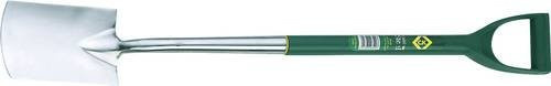 C.K. Spaten G5140 mit D-Griff aus Edelstahl und Stahl in Silber - Bild 1