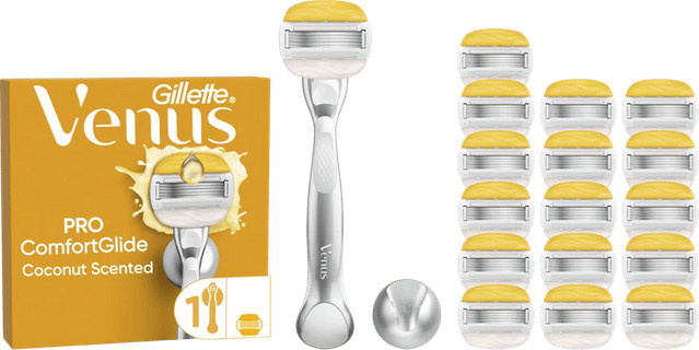 Gillette Venus Pro ComfortGlide Damen, 1 Rasierer + 16 Ersatzklingen - Bild 1