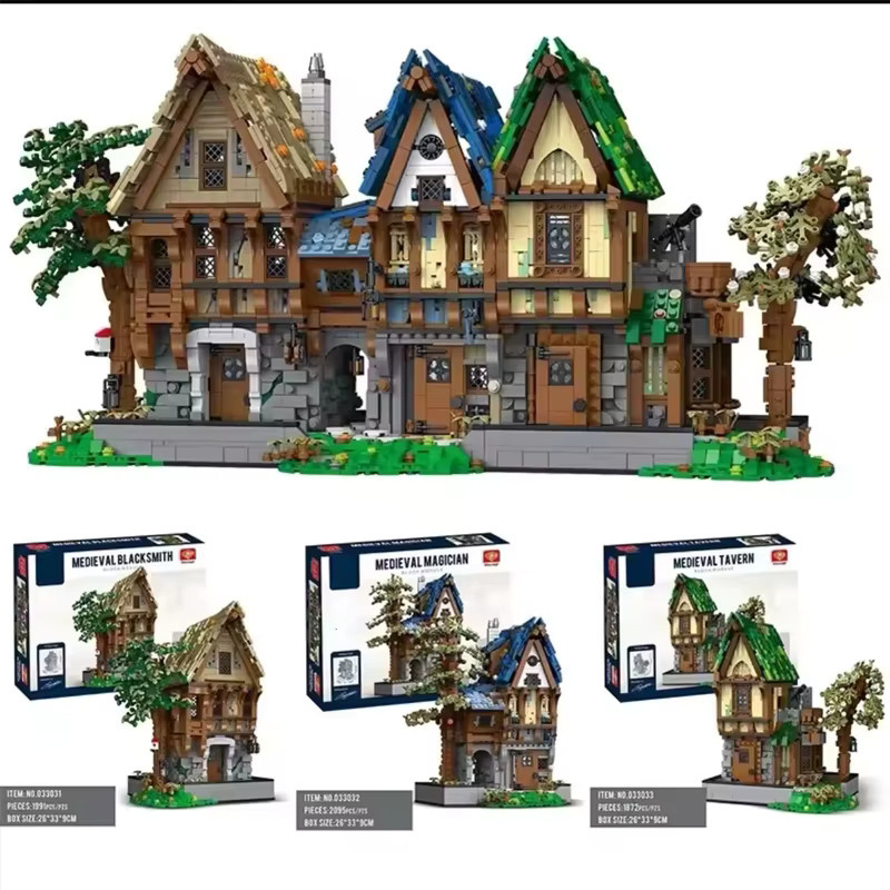 AMAZINGBLOKS Mittelalterliche Schmiedewerkstatt, Bausteine, Fantasy - Bild 2