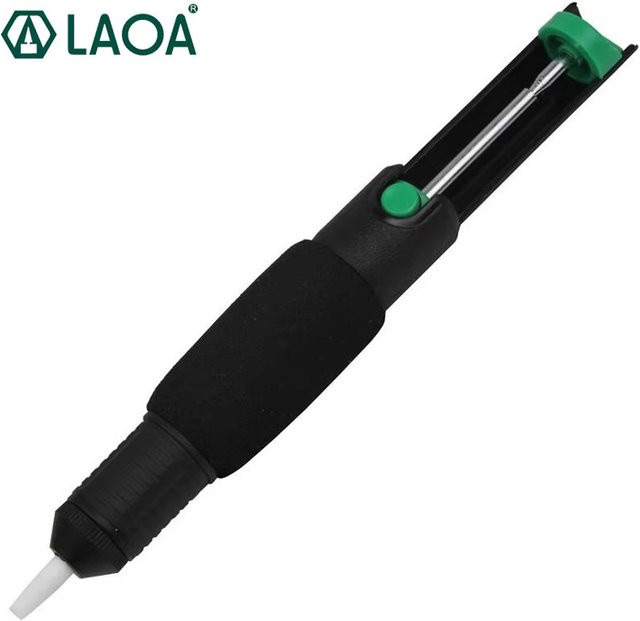 LAOA ABS Leistungsstarker Lötsauger mit Anti-Rutsch-Griff und Doppelring-System als manueller Vakuum-Lötkolben und Entlötpistole - Bild 1