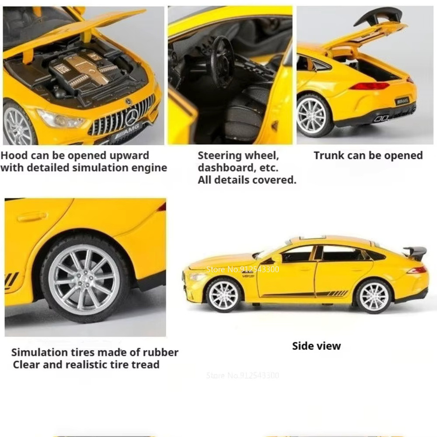 RMZ city GT63S C260L Automodell, 1:32 Maßstab, mit Sound und Licht, Rückziehfunktion - Bild 2