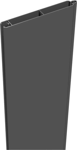 GroJa Steckzaun-Füllung Lumino aus Aluminium in Anthrazitgrau, Höhe: 180 cm, Breite: 15 cm, Tiefe: 2 cm - Bild 1