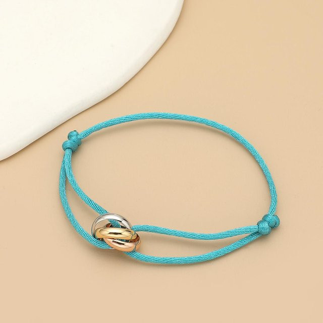 FASHION A JEWELRY Armband, Edelstahl, Bicolor, Unisex, see-blau - Bild 1