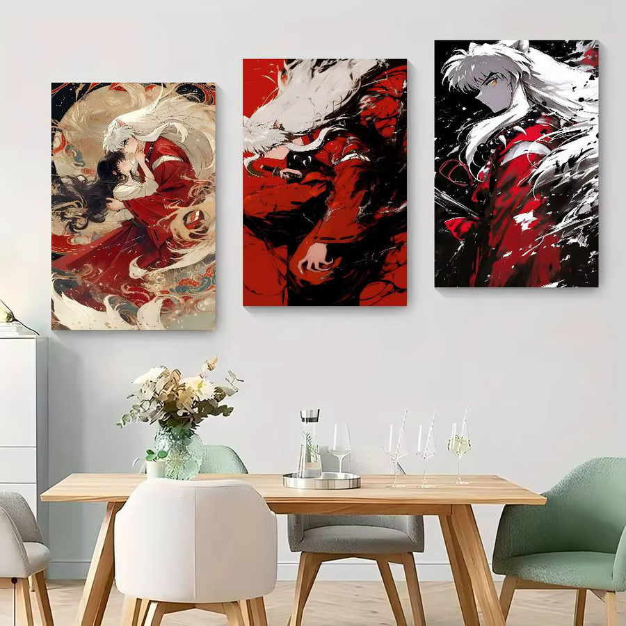 Inuyasha Anime Wandaufkleber aus wasserfestem Papier in Mehrfarbig - Bild 2