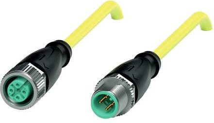 Pepperl+Fuchs Sensor-Aktor-Steckverbinder 240775-0013 konfektioniert, Farbe: Gelb, Polzahl: 4, Kabellänge: 2 m - Bild 1