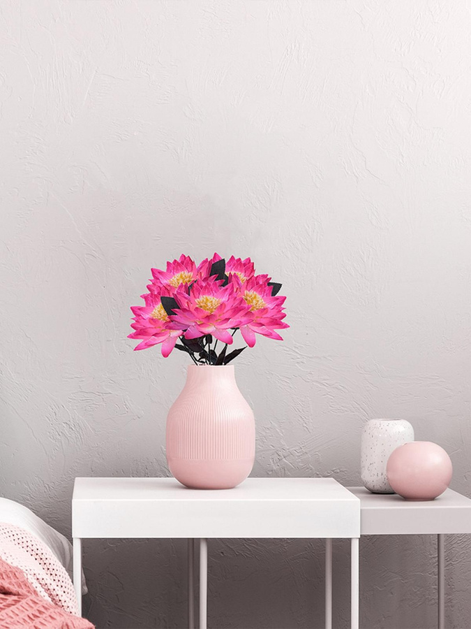 Künstliche Lotusblume von KONNWEI als Tischdekoration für Hochzeiten und Partys, Höhe: 38,0 cm, Breite: 13,0 cm, Tiefe: 13,0 cm - Bild 2