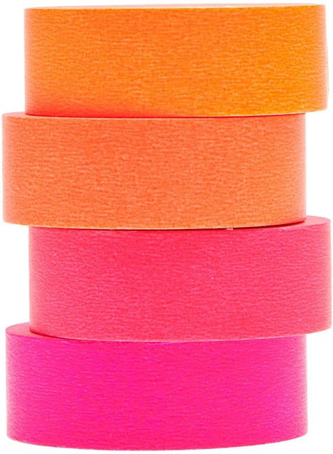 Rico Design Paper Poetry Tape Set Neon in Rottönen mit 15 mm Breite und 10 m Länge - Bild 2