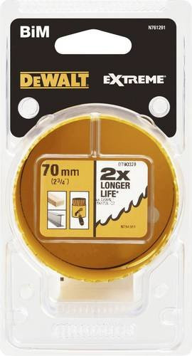DeWalt Lochsäge DT90328-QZ aus Bimetall in Gelb, Durchmesser: 70 mm - Bild 1