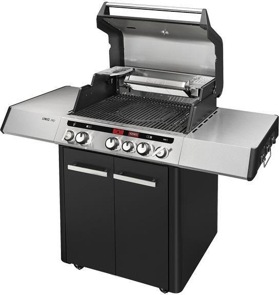 Enders Uniq Pro 3 I Cruster Gasgrill in Schwarz mit Thermometer und Piezo-Zündung - Bild 1